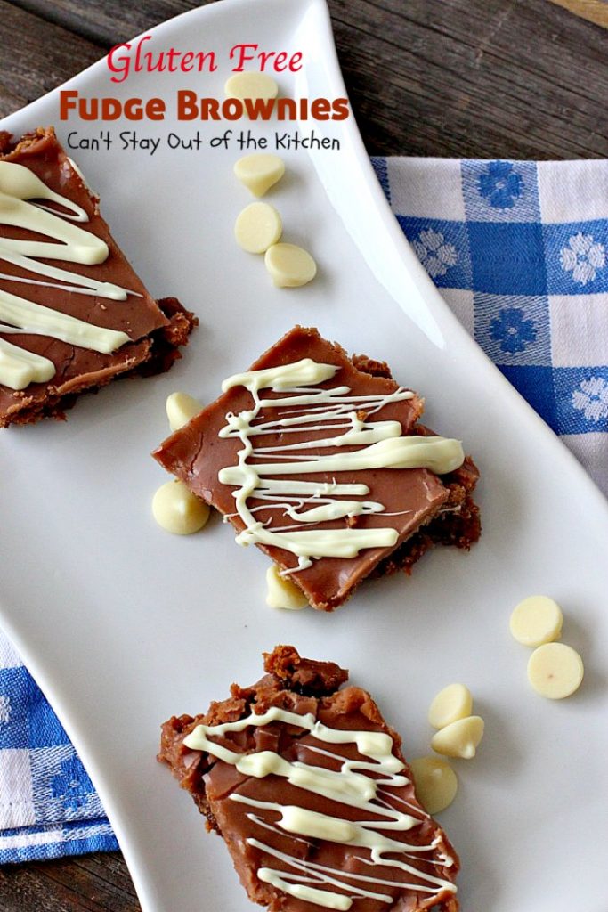 Gluten Free Fudge Brownies | Can't Stay Out of the Kitchen | delicious alternative to #brownies that's rich, decadent and fudgy! #chocolate #dessert