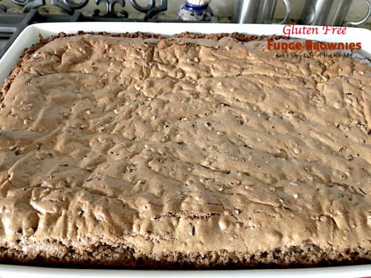 Gluten Free Fudge Brownies | Can't Stay Out of the Kitchen | delicious alternative to #brownies that's rich, decadent and fudgy! #chocolate #dessert