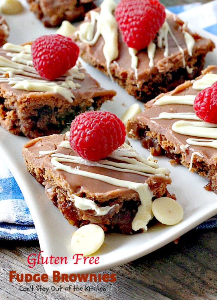 Gluten Free Fudge Brownies | Can't Stay Out of the Kitchen | delicious alternative to #brownies that's rich, decadent and fudgy! #chocolate #dessert