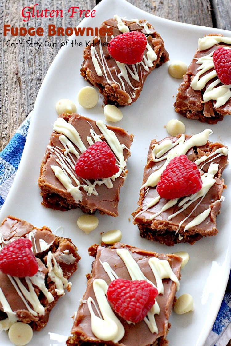 Gluten Free Fudge Brownies | Can't Stay Out of the Kitchen | delicious alternative to #brownies that's rich, decadent and fudgy! #chocolate #dessert