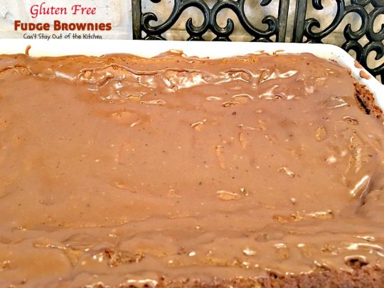 Gluten Free Fudge Brownies | Can't Stay Out of the Kitchen | delicious alternative to #brownies that's rich, decadent and fudgy! #chocolate #dessert
