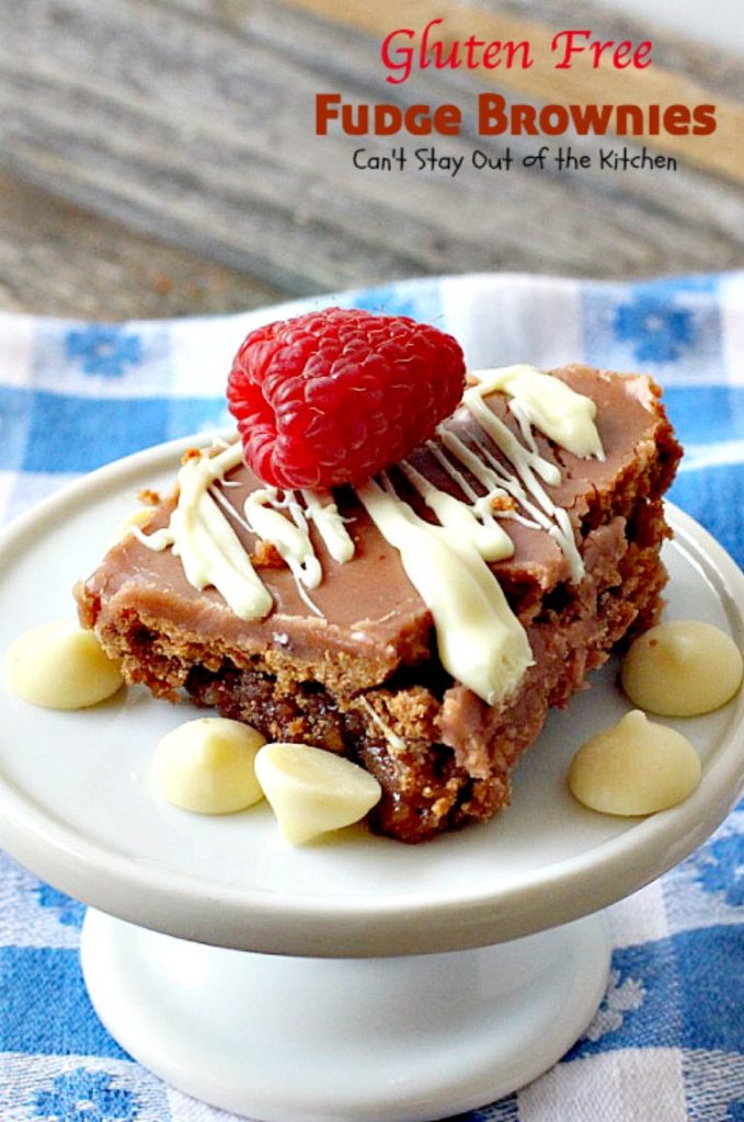 Gluten Free Fudge Brownies | Can't Stay Out of the Kitchen | delicious alternative to #brownies that's rich, decadent and fudgy! #chocolate #dessert