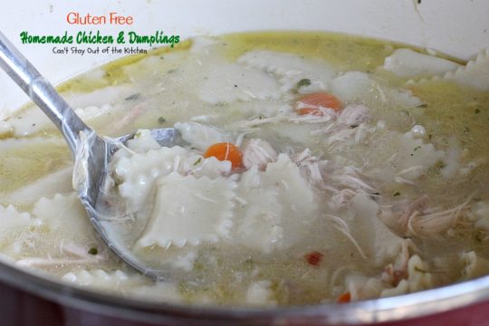 Gluten Free Chicken & Dumplings | Can't Stay Out of the Kitchen | my mom's terrific #chicken and #dumplings but made with #glutenfree flour instead. #soup