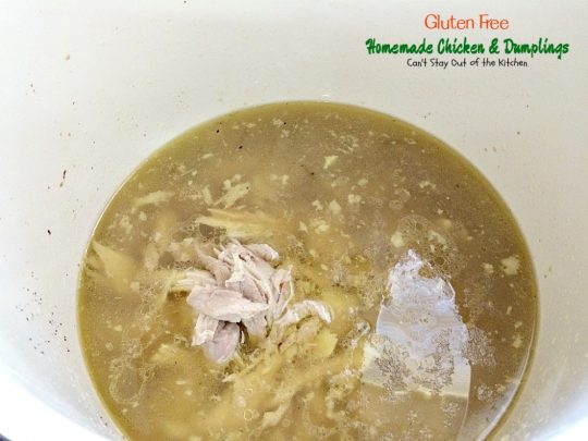 Gluten Free Chicken & Dumplings | Can't Stay Out of the Kitchen | my mom's terrific #chicken and #dumplings but made with #glutenfree flour instead. #soup