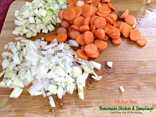 Gluten Free Chicken & Dumplings | Can't Stay Out of the Kitchen | my mom's terrific #chicken and #dumplings but made with #glutenfree flour instead. #soup