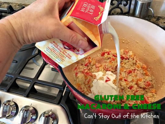 Gluten Free Macaroni & Cheese | Can't Stay Out of the Kitchen | one of the BEST #MacAndCheese dishes you'll ever eat. If you want comfort food, this extra creamy version uses 3 #cheeses! Terrific for family or company dinners. #GlutenFree #MacaroniAndCheese #FavoriteMacAndCheese #GlutenFreeMacaroniAndCheese