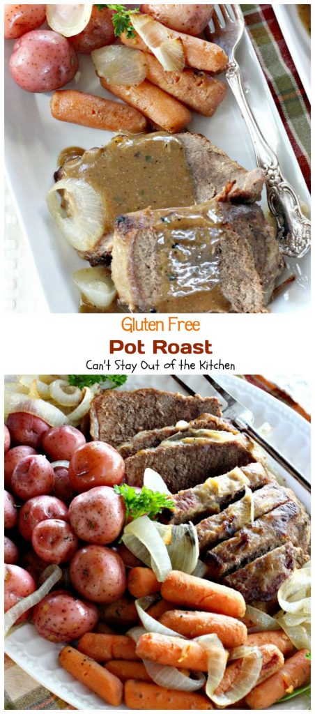 Gluten Free Pot Roast | Can't Stay Out of the Kitchen | wonderful #glutenfree version of my Mom's wonderful #potroast. #beef #potatoes #carrots