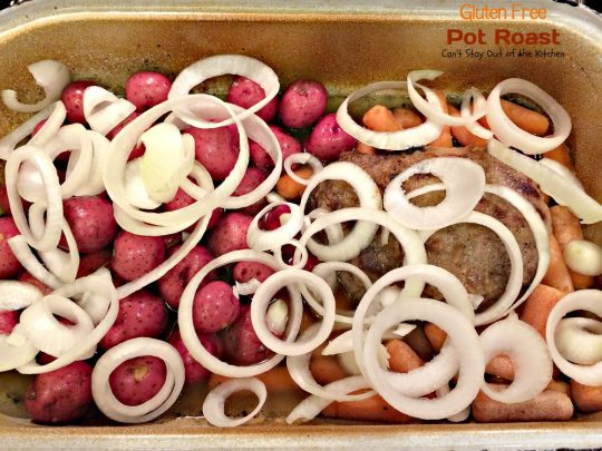 Gluten Free Pot Roast | Can't Stay Out of the Kitchen | wonderful #glutenfree version of my Mom's wonderful #potroast. #beef #potatoes #carrots