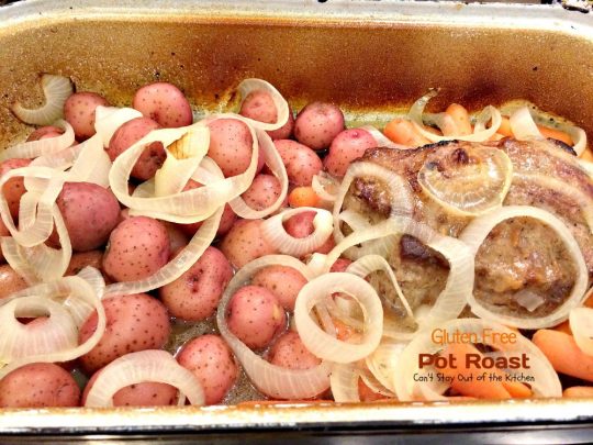 Gluten Free Pot Roast | Can't Stay Out of the Kitchen | wonderful #glutenfree version of my Mom's wonderful #potroast. #beef #potatoes #carrots