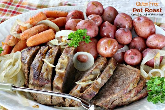 Gluten Free Pot Roast | Can't Stay Out of the Kitchen | wonderful #glutenfree version of my Mom's wonderful #potroast. #beef #potatoes #carrots