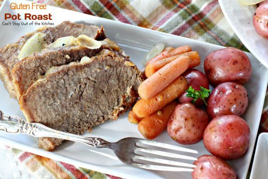 Gluten Free Pot Roast | Can't Stay Out of the Kitchen | wonderful #glutenfree version of my Mom's wonderful #potroast. #beef #potatoes #carrots