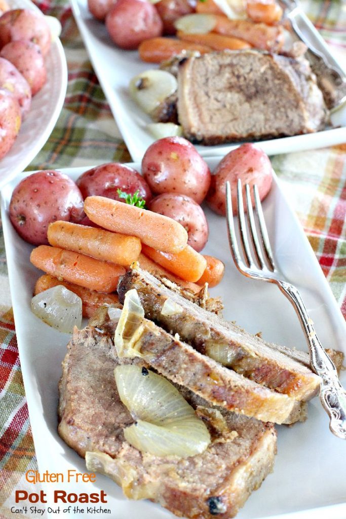 Gluten Free Pot Roast | Can't Stay Out of the Kitchen | wonderful #glutenfree version of my Mom's wonderful #potroast. #beef #potatoes #carrots