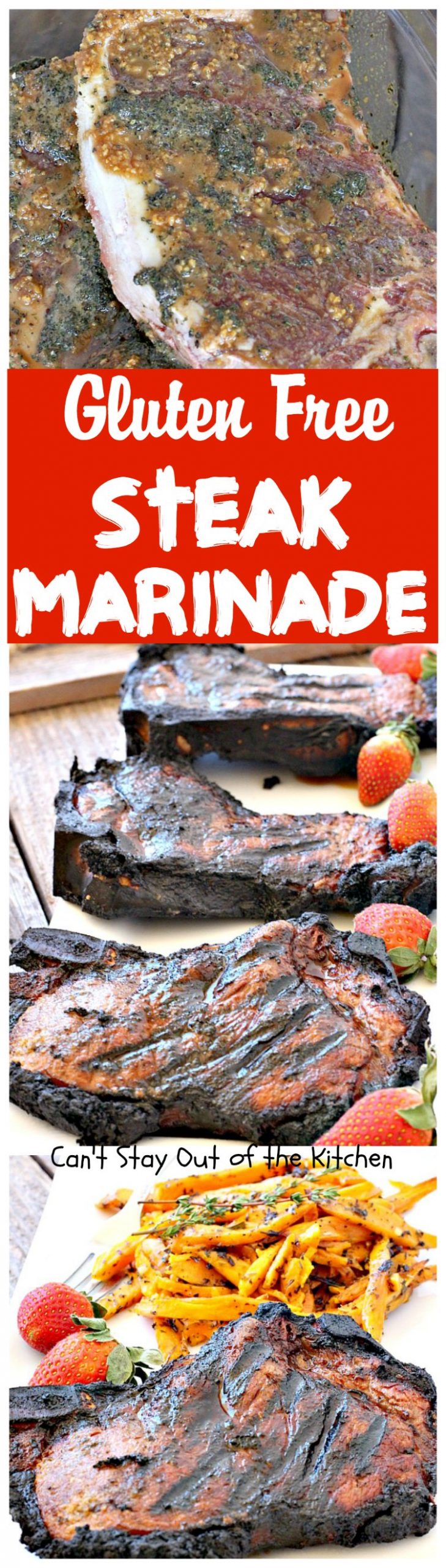 Gluten Free Steak Marinade | Can't Stay Out of the Kitchen | delicious #glutenfree marinade for #steaks, #fish, #pork or #chicken.