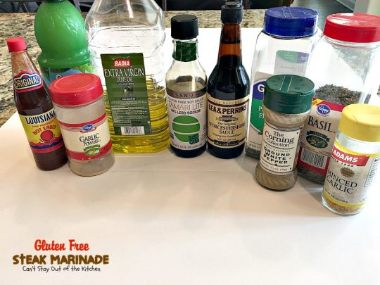 Gluten Free Steak Marinade | Can't Stay Out of the Kitchen | delicious #glutenfree marinade for #steaks, #fish, #pork or #chicken.
