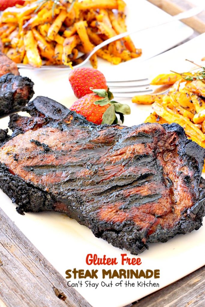 Gluten Free Steak Marinade | Can't Stay Out of the Kitchen | delicious #glutenfree marinade for #steaks, #fish, #pork or #chicken.