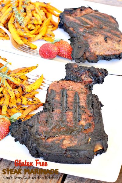 Gluten Free Steak Marinade | Can't Stay Out of the Kitchen | delicious #glutenfree marinade for #steaks, #fish, #pork or #chicken.
