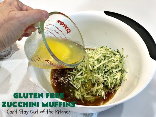 Gluten Free Zucchini Muffins | Can't Stay Out of the Kitchen | these #healthy, #GlutenFree #muffins are outrageously good! Filled with #zucchini, #DriedCranberries & #walnuts and just explode in taste. #ZucchiniMuffins #breakfast #Holiday #HolidayBreakfast #GlutenFreeZucchiniMuffins