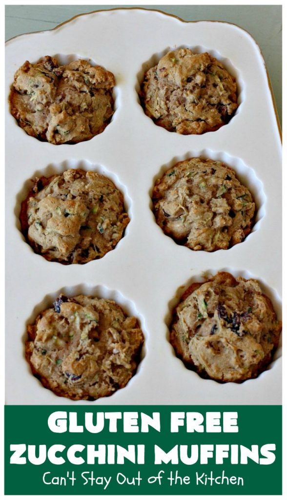 Gluten Free Zucchini Muffins | Can't Stay Out of the Kitchen | these #healthy, #GlutenFree #muffins are outrageously good! Filled with #zucchini, #DriedCranberries & #walnuts and just explode in taste. #ZucchiniMuffins #breakfast #Holiday #HolidayBreakfast #GlutenFreeZucchiniMuffins