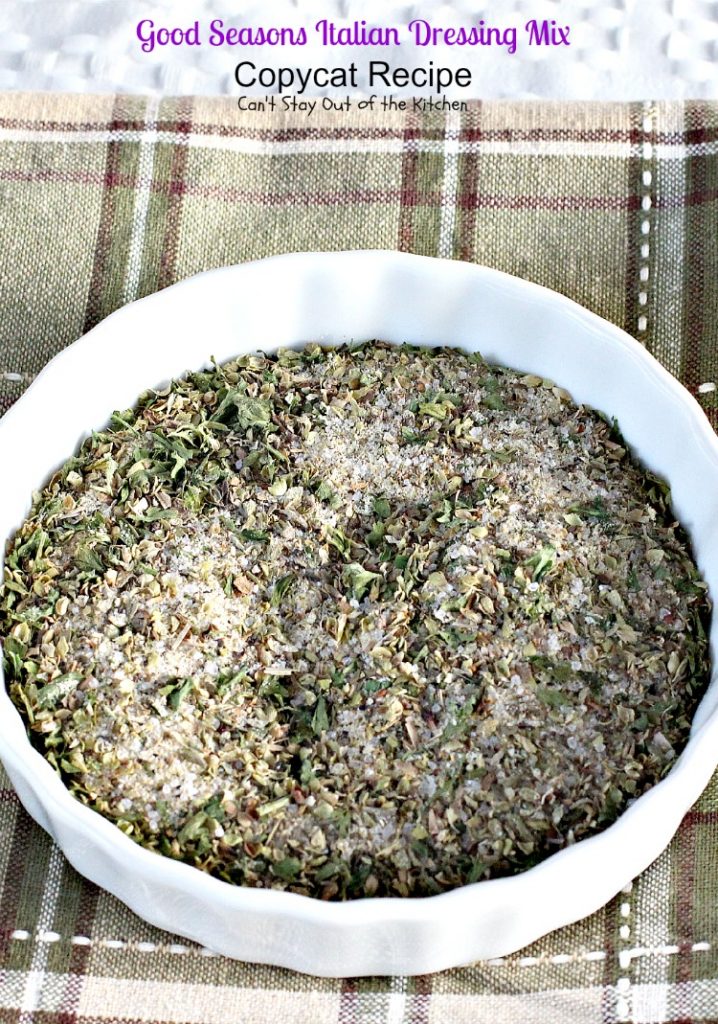 Good Seasons Italian Dressing Mix Copycat Recipe | Can't Stay Out of the Kitchen | this healthier version eliminates the sugar by using xylitol. Quick and easy #saladdressing. #copycatrecipe