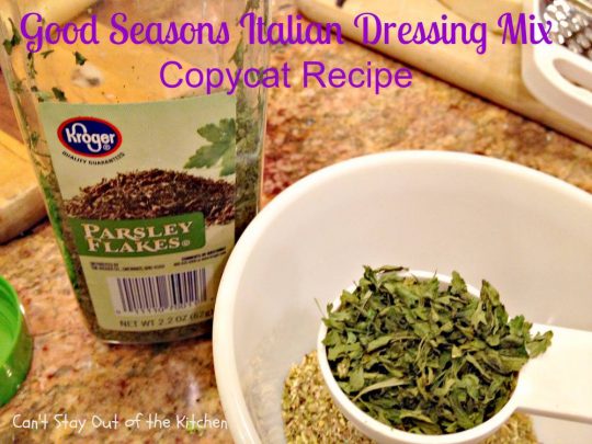 Good Seasons Italian Dressing Mix Copycat Recipe - IMG_7010