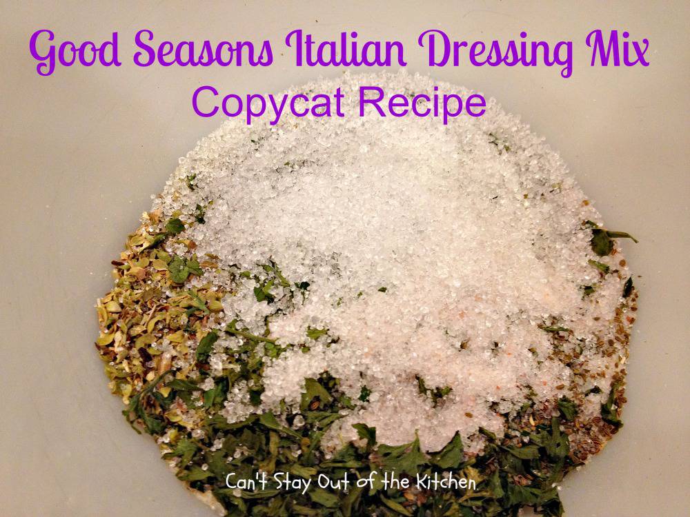 Good Seasons Italian Dressing Mix Copycat Recipe