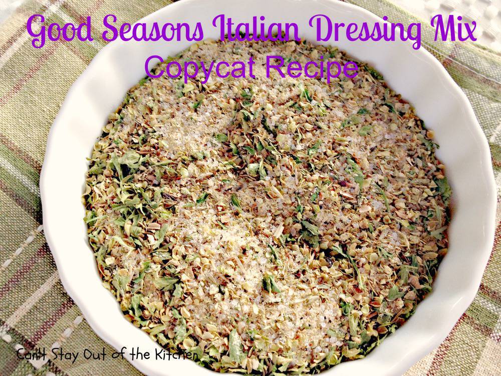 Good Seasons Italian Dressing Mix Copycat Recipe