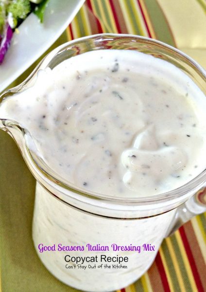 Good Seasons Italian Dressing Mix Copycat Recipe | Can't Stay Out of the Kitchen