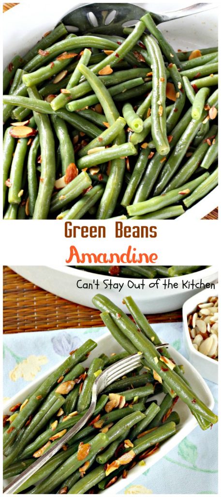 Green Beans Amandine | Can't Stay Out of the Kitchen