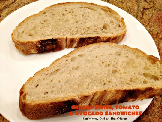 Grilled Swiss, Tomato and Avocado Sandwiches | Can't Stay Out of the Kitchen | these fantastic #sandwiches are always a huge hit when we make them. These are particularly good for a quick weekend lunch or meal when you've been busy with sporting events. Also great for #tailgating parties. #SwissCheese #tomatoes #avocados #MeatlessMonday #GrilledCheeseSandwiches #GrilledSwissTomatoAndAvocadoSandwiches