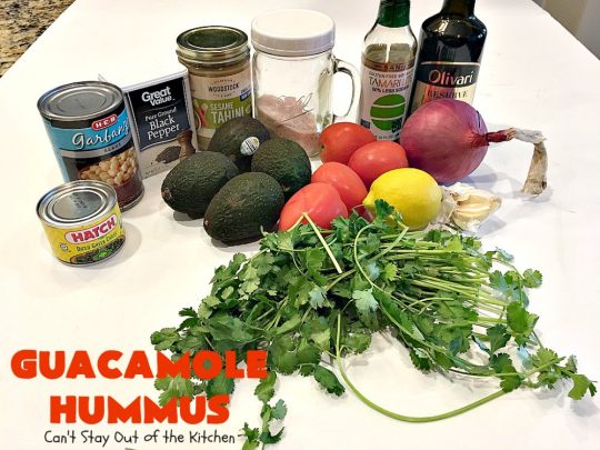 Guacamole Hummus | Can't Stay Out of the Kitchen | this fabulous #appetizer combines the best #guacamole with the best #hummus. It's terrific for #tailgating parties or any potluck. #avocados #chickpeas #vegan #glutenfree
