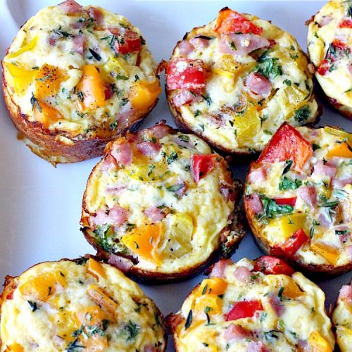 Ham and Cheese Breakfast Muffins | Can't Stay Out of the Kitchen | these #breakfast #muffins are so scrumptious. They're great for on-the-go breakfasts, too. #ham #eggs #cheese #hashbrowns #glutenfree