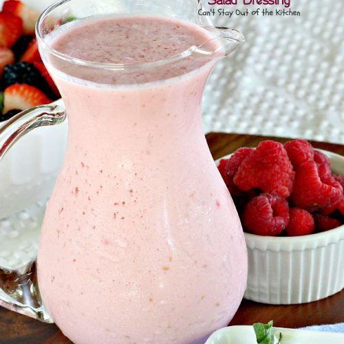 Healthy Cranberry Raspberry Salad Dressing | Can't Stay Out of the Kitchen