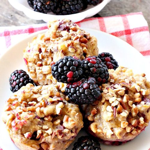 Healthy Gluten Free Blackberry Muffins | Can't Stay Out of the Kitchen | these fantastic #blackberry #muffins are made with #glutenfree flour & coconut sugar for a healthy alternative to regular muffins. They're perfect for a #holiday #breakfast like #MothersDay or #FathersDay.