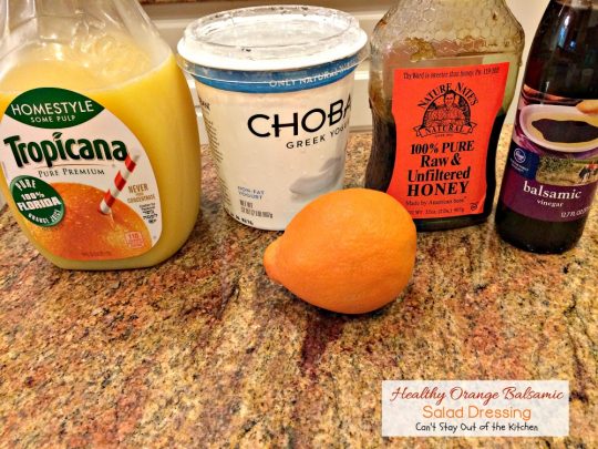 Healthy Orange Balsamic Salad Dressing | Can't Stay Out of the Kitchen | this healthy #clean-eating #saladdressing is quick and easy to make. #glutenfree #Greekyogurt #oranges