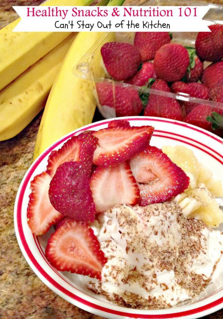 Healthy Snacks and Nutrition 101 | Can't Stay Out of the Kitchen | #nutrition info and ideas for #healthy #cleaneating #paleo #glutenfree and #vegan snacks and meals.