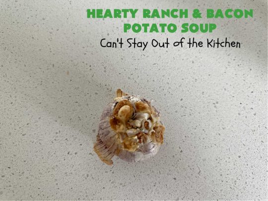 Hearty Ranch and Bacon Potato Soup | Can't Stay Out of the Kitchen | this is a fantastic #PotatoSoup #recipe that includes #bacon, #RanchDressingMix, #CheddarCheese, & of course, #potatoes! It's creamy, scrumptious, comfort food that's terrific served with #HomemadeRolls! Totally hearty, filling & satisfying #soup. #Ranch makes it even better. #HeartyRanchAndBaconPotatoSoup