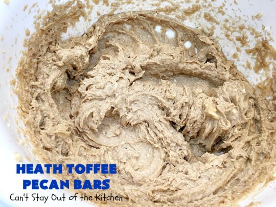 Heath Toffee Pecan Bars | Can't Stay Out of the Kitchen | these #cookies simply explode with flavor & crunchiness by using #HeathEnglishToffeeBits & #pecans. #tailgating #dessert #HeathToffeeBitsDessert #ToffeeDessert #HeathToffeePecanBars #holiday #HolidayDessert