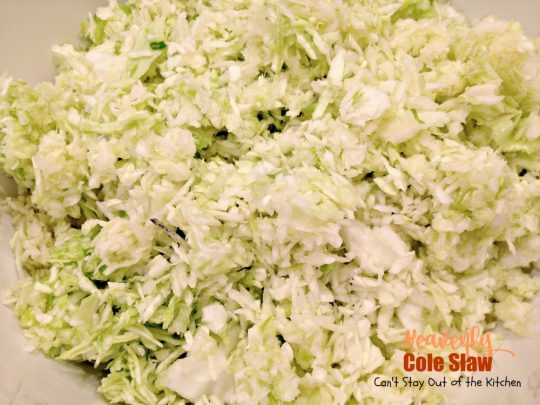 Heavenly Cole Slaw | Can't Stay Out of the Kitchen | this fantastic version of #coleslaw has #marshmallows & #pineapple. Perfect #salad for #MemorialDay & other summer #holidays. #cabbage #glutenfree