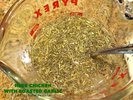 Herb Chicken with Roasted Garlic | Can't Stay Out of the Kitchen | this wonderful #chicken #maindish is so quick & easy, making it the perfect #recipe for week night suppers. #Healthy, #LowCalorie, #CleanEating & #glutenfree. #Garlic #GarlicChicken
