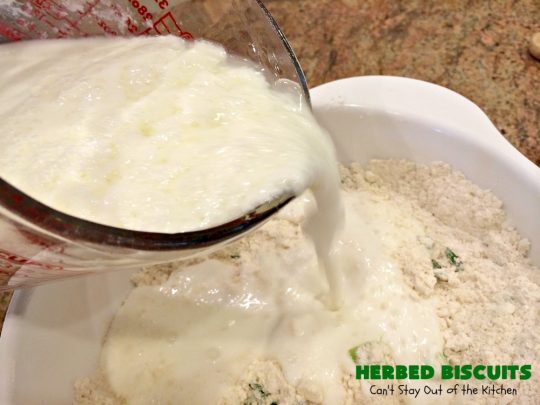 Herbed Biscuits | Can't Stay Out of the Kitchen | these homemade #biscuits puff up big and beautiful. With the addition of fresh herbs they are absolutely scrumptious. Perfect side dish for company, family or #holiday meals like #FathersDay. #bread #HerbedBiscuits