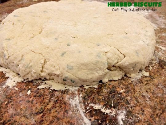 Herbed Biscuits | Can't Stay Out of the Kitchen | these homemade #biscuits puff up big and beautiful. With the addition of fresh herbs they are absolutely scrumptious. Perfect side dish for company, family or #holiday meals like #FathersDay. #bread #HerbedBiscuits