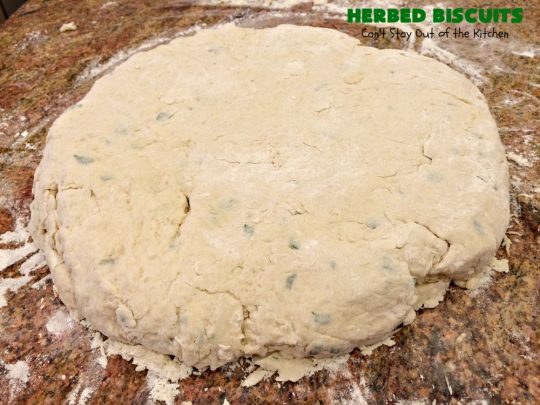 Herbed Biscuits | Can't Stay Out of the Kitchen | these homemade #biscuits puff up big and beautiful. With the addition of fresh herbs they are absolutely scrumptious. Perfect side dish for company, family or #holiday meals like #FathersDay. #bread #HerbedBiscuits