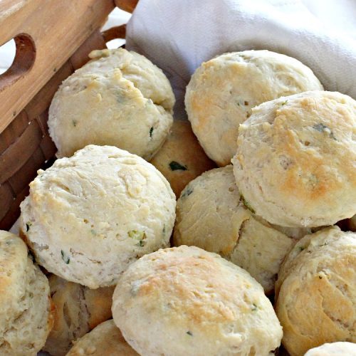 Herbed Biscuits | Can't Stay Out of the Kitchen | these homemade #biscuits puff up big and beautiful. With the addition of fresh herbs they are absolutely scrumptious. Perfect side dish for company, family or #holiday meals like #FathersDay. #bread #HerbedBiscuits