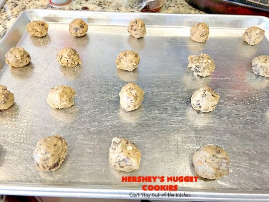 Hershey's Nugget Cookies | Can't Stay Out of the Kitchen | these spectacular #cookies use #MrsFields #chocolate chip cookie recipe plus #HersheysNuggets instead of chocolate chips. They are divine! #dessert
