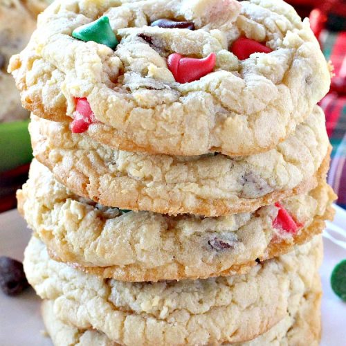 Holiday Chocolate Mint Cookies | Can't Stay Out of the Kitchen | these fantastic #cookies are loaded with #chocolate chips & #mint chips. This delectable #dessert is terrific for #holiday #baking & #Christmas #cookie exchanges. #ChristmasDessert #ChristmasCookieExchange #MintDessert #ChocolateDessert