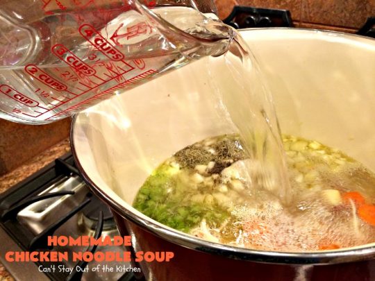 Homemade Chicken Noodle Soup | Can't Stay Out of the Kitchen | this fantastic #chicken #soup is good for what ails ya! It's so easy and delicious & the perfect comfort food for fall. #chickennoodlesoup #chickensoup #noodles 