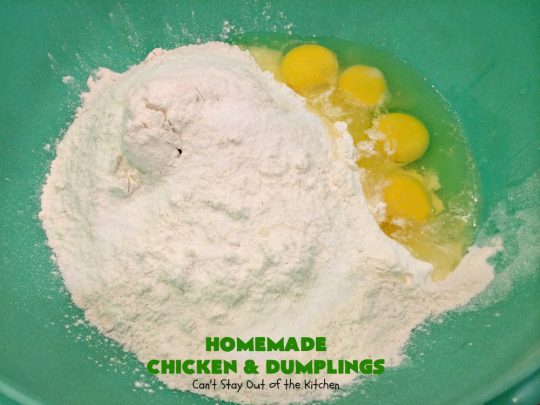 Homemade Chicken and Dumplings | Can't Stay Out of the Kitchen | My Mom's #chickenanddumplings #recipe can't be beat! This fantastic #soup is perfect comfort food for fall. #chicken #dumplings #noodles