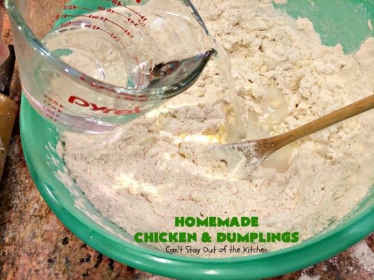 Homemade Chicken and Dumplings | Can't Stay Out of the Kitchen | My Mom's #chickenanddumplings #recipe can't be beat! This fantastic #soup is perfect comfort food for fall. #chicken #dumplings #noodles