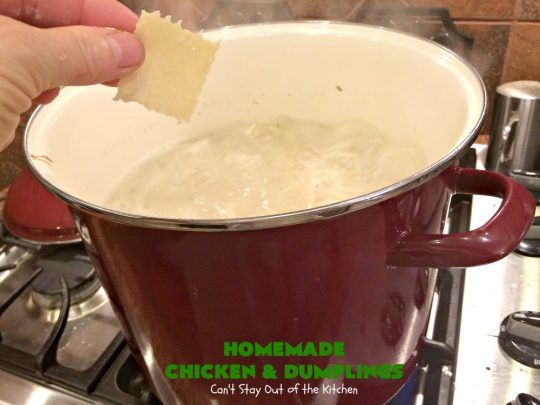 Homemade Chicken and Dumplings | Can't Stay Out of the Kitchen | My Mom's #chickenanddumplings #recipe can't be beat! This fantastic #soup is perfect comfort food for fall. #chicken #dumplings #noodles