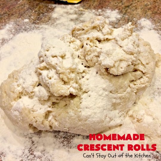 Homemade Crescent Rolls | Can't Stay Out of the Kitchen | these fantastic homemade #dinnerrolls can be made up a week in advance & stored in the refrigerator before baking. That makes them perfect for #holidays like #Thanksgiving or #Christmas. Make the #recipe a few days ahead & then roll out & bake the day you need them! #crescentrolls #bread #rolls #baking #homemadecrescentrolls #homemadedinnerrolls